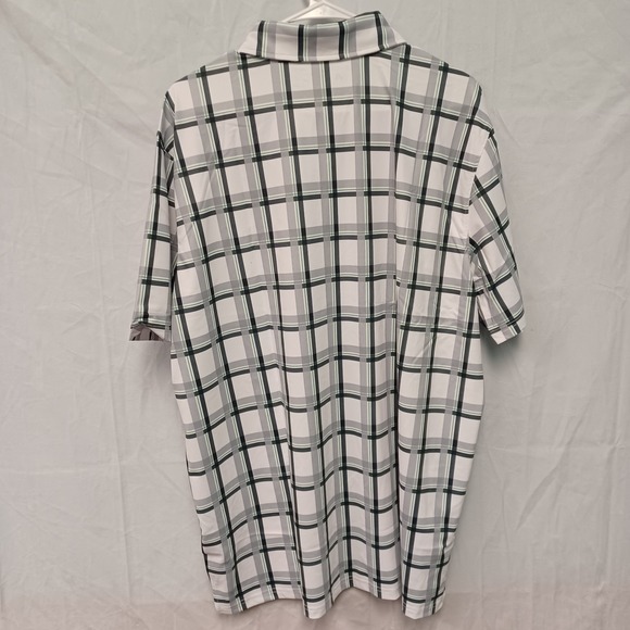 Antigua Elite Men's Size XL Plaid Short Sleeve Golf Polo Shirt NWT - Picture 4 of 5